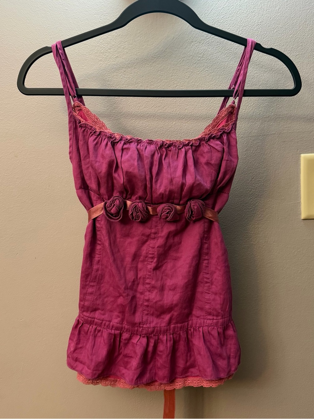 Vintage Y2K Hazel floral Babydoll Blouse tank top